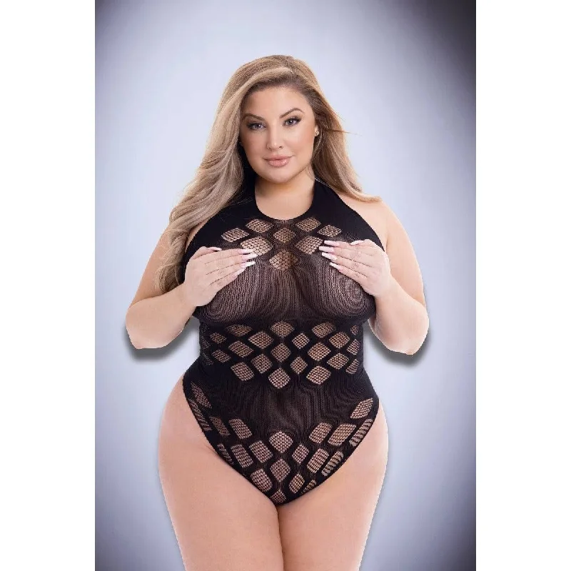 Jacquard Bodysuit Q Black