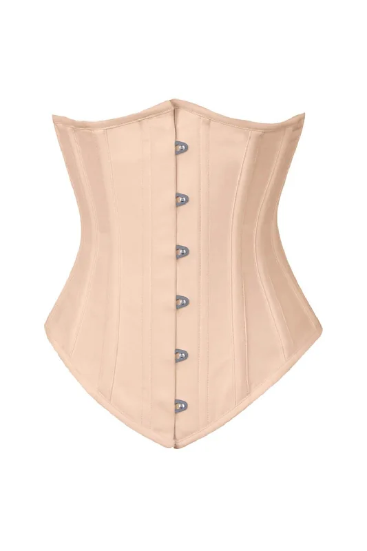 Long Line Nude Waist Shaper Corset in 100% Cotton