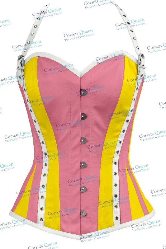 Lyra Satin Overbust Corset With Strap