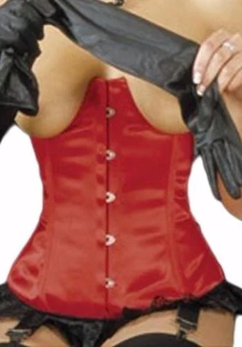 Open Cup Satin Corset