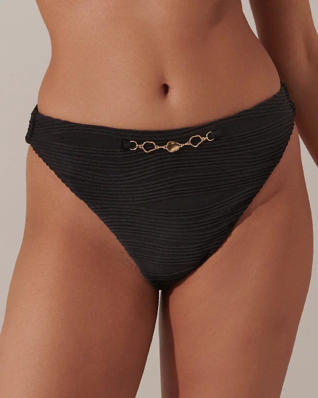 Orta High-Waist Bikini Brief Black