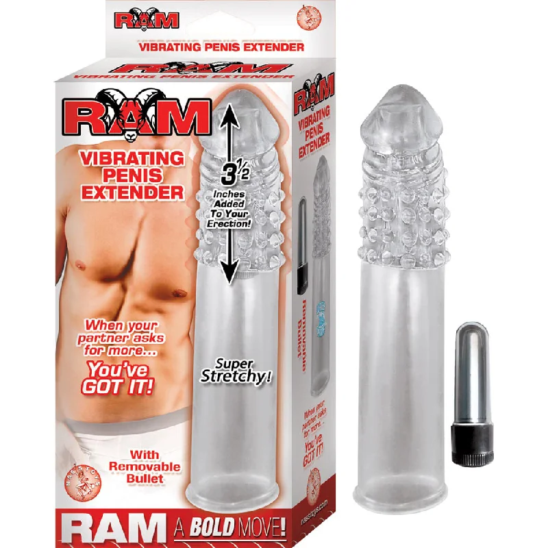 Ram Vibrating Penis Extender Clear