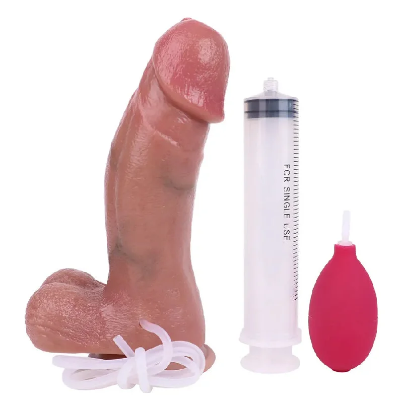 9 Inches Realisitic Silicone Cumming Dildo