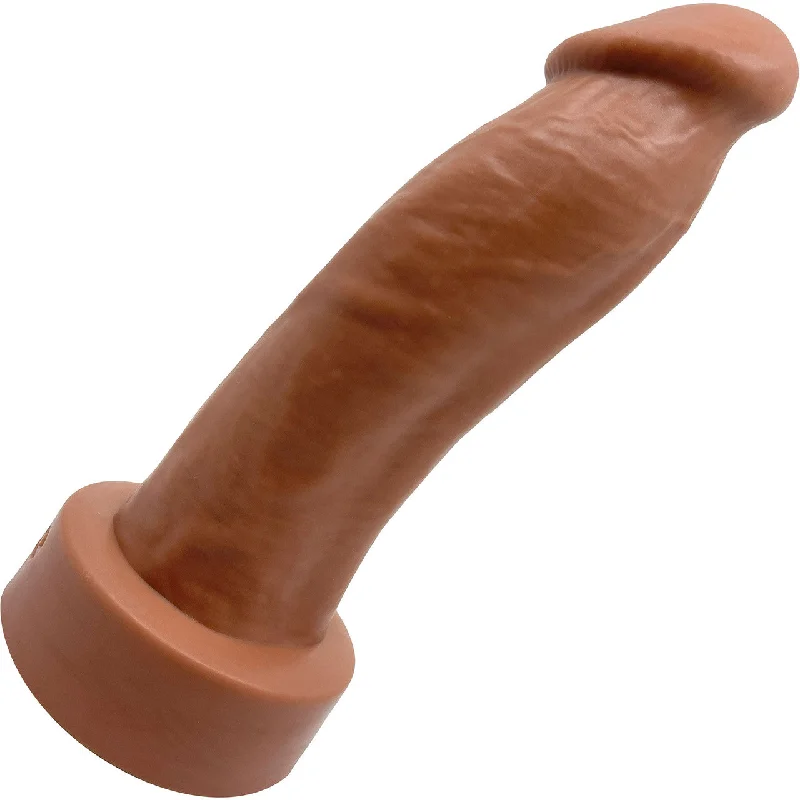 BIG Daddy Duncan XL 9" Platinum Silicone Realistic Dildo By Dee's Big Daddies - Caramel