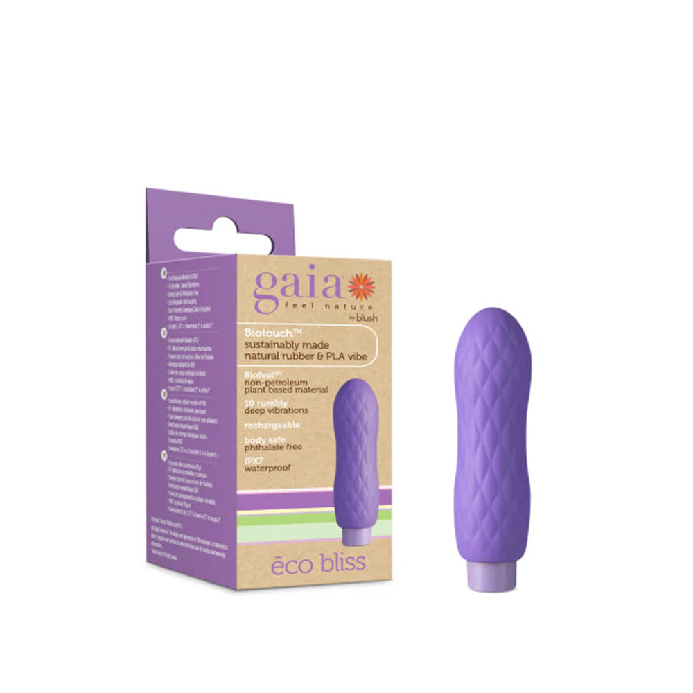 Blush Gaia Eco Bliss Rechargeable Plant Based Vibrator - Lilac