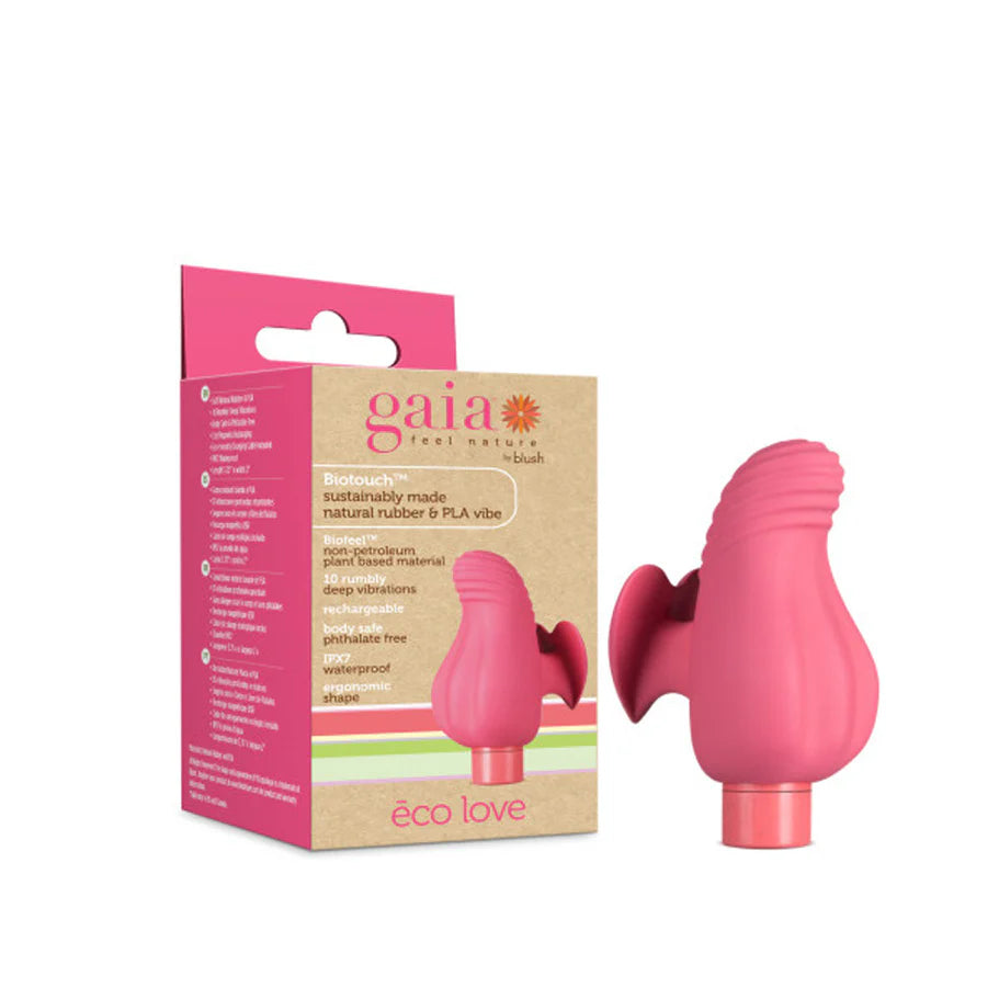 Blush Gaia Eco Love Rechargeable Plant Based Vibrator - Coral Pink