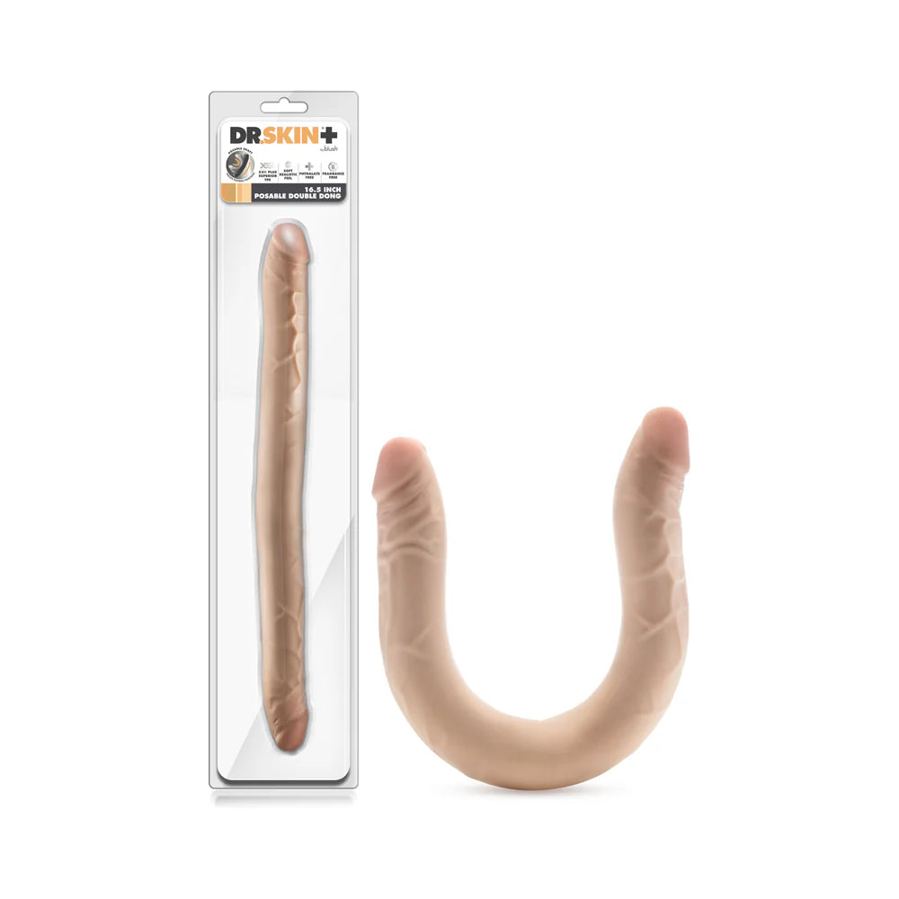 Dr. Skin Plus Posable Double Dong 16.5in