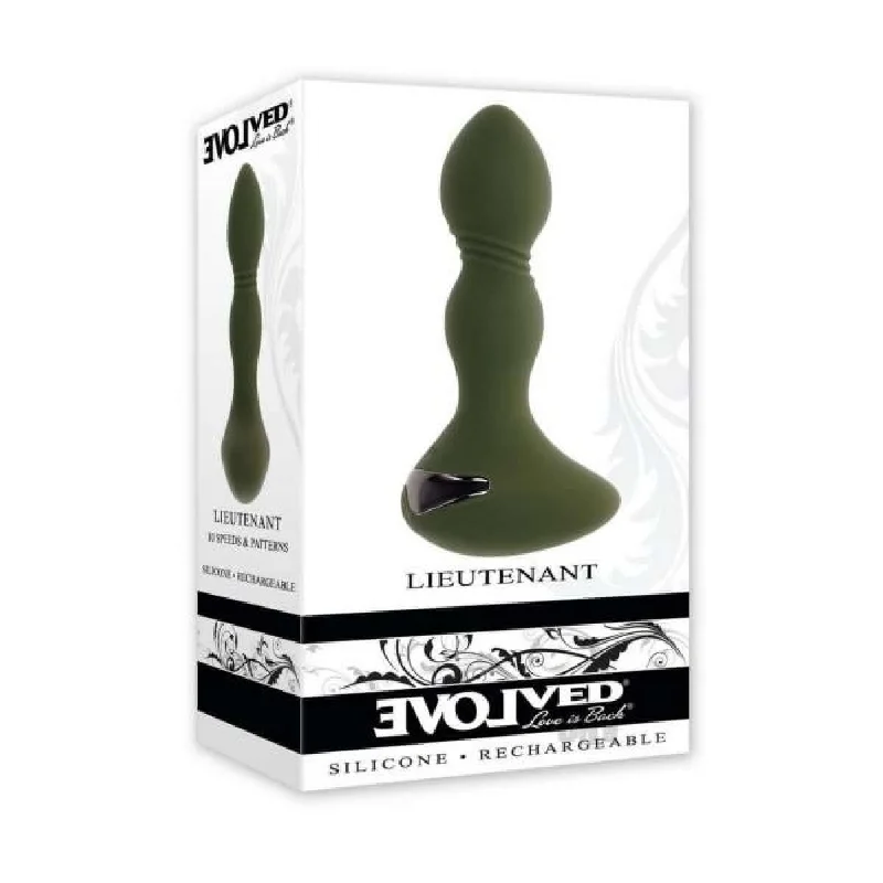 Evolved Lieutenant Vibrating Plug - 10 Speeds & Patterns, USB Rechargeable