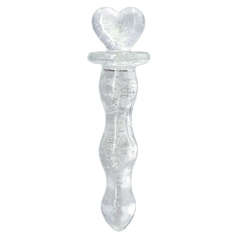 Firefly Glow-In-The-Dark Glass Heart Wand