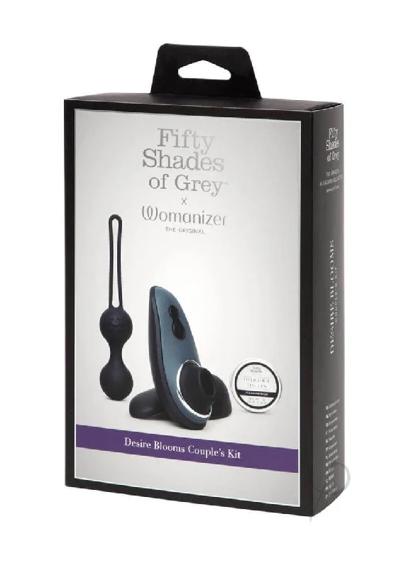 Fifty Shades of Grey X Womanizer Desire Blooms Kit | 3-Piece Pleasure Gift Set