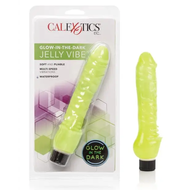 Glow-in-the-dark 7" Jelly Penis Vibe