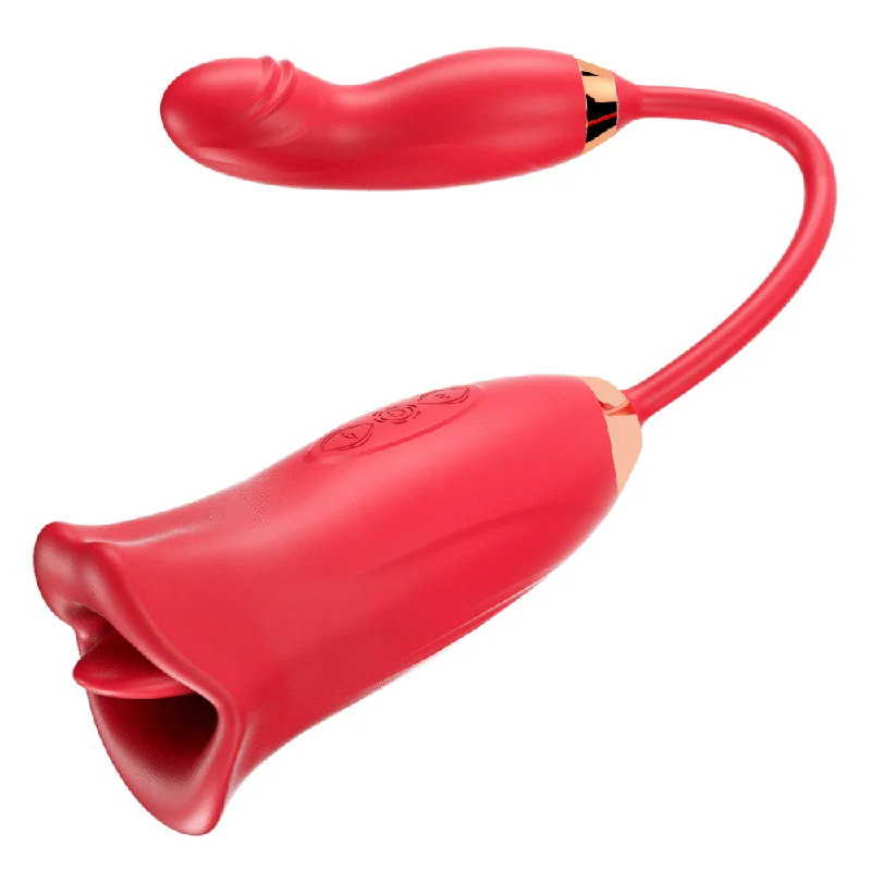 Nibbler Pro - Lip Biting Vibrator with Wiggle Finger Shaped Vibrator