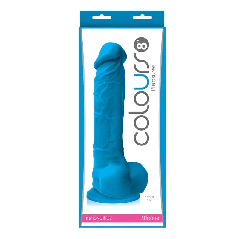 NS Novelties Colours Pleasures 8" Dildo Blue