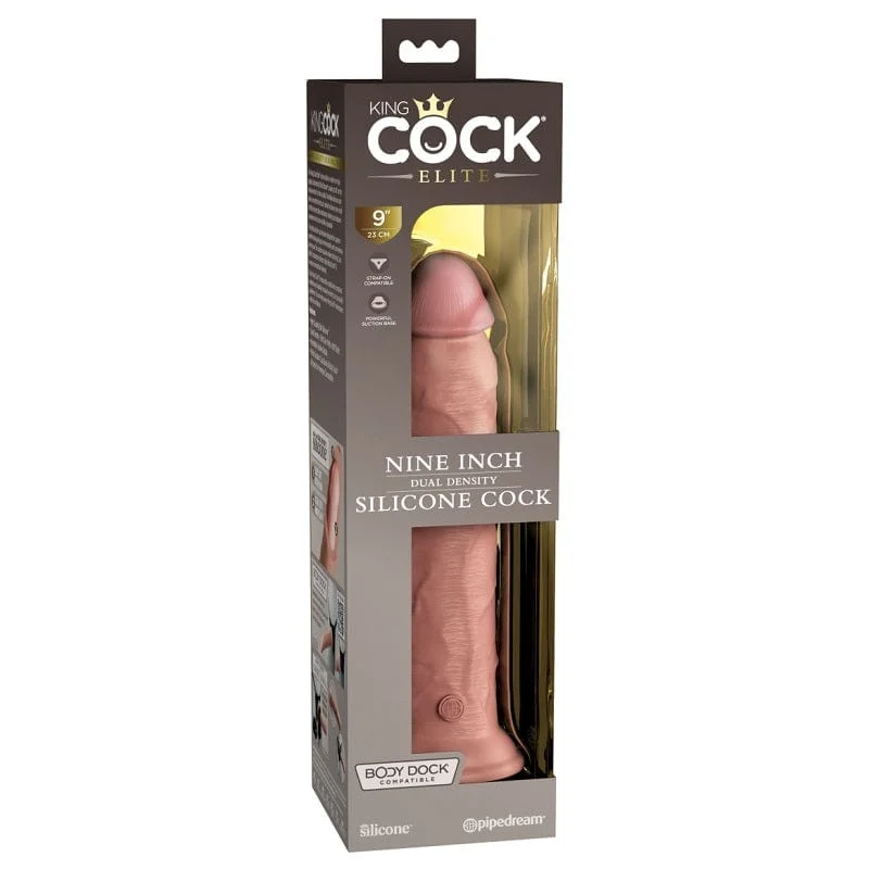 Pipedream Products King Cock Elite 9” Silicone Cock Light