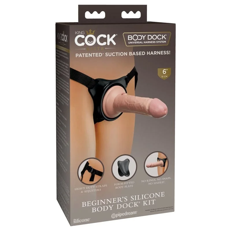 Pipedream Products King Cock Elite Beginner’s Silicone Body Dock Kit