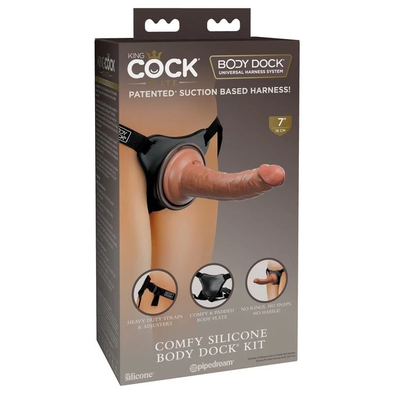 Pipedream Products King Cock Elite Comfy Silicone Body Dock Kit