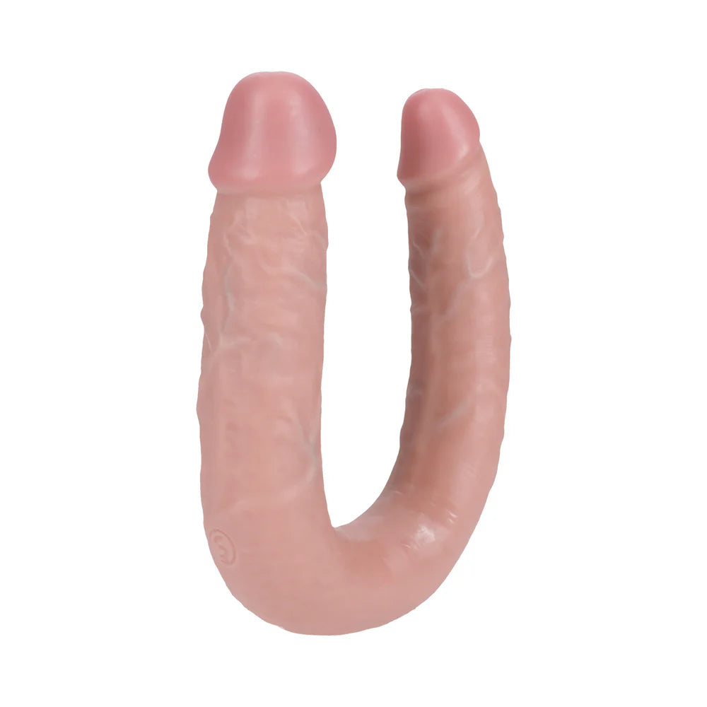 RealRock Ultra Realistic Skin U Shaped Double Dildo 7in