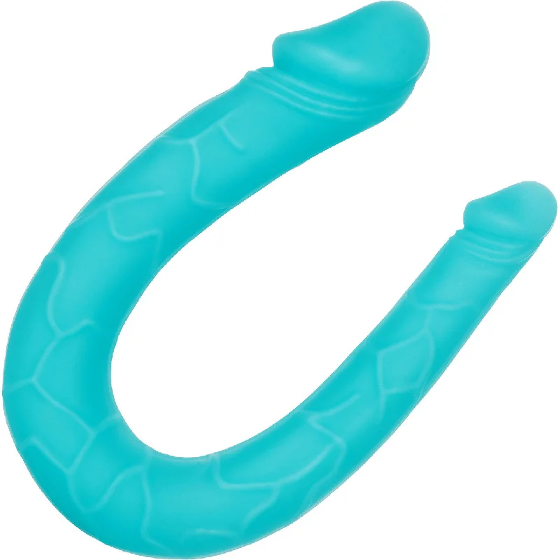 Silicone AC/DC Double Dong by CalExotics - Teal