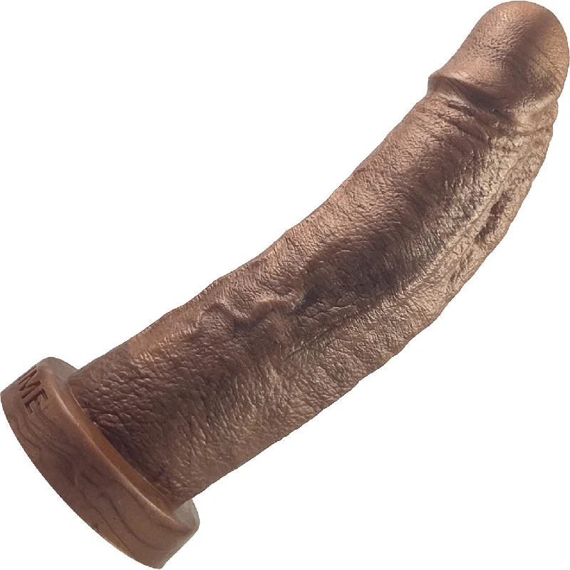 The Maximus Small 6.5" Platinum Silicone Ultrarealistic Dildo By Uberrime - Chocolate