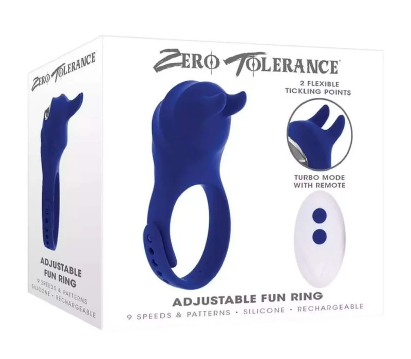 Zero Tolerance Fun Ring Adjustable - Versatile Vibrating Cock Ring