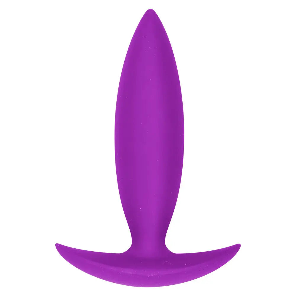 3.9-inch Toyjoy Silicone Purple Beginners Butt Plug with Flared Base