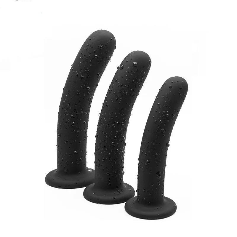 3 Sizes Anal Butt Plug with Strong Suction Cup Base