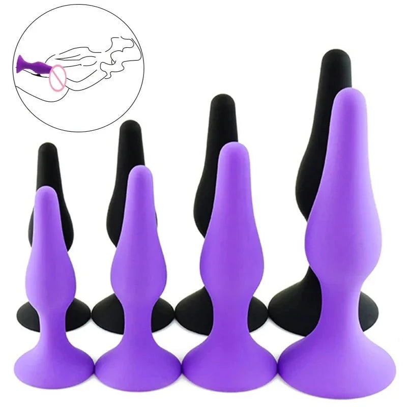 S/M/L/XL Silicone Beginner Butt Plug Anal Plug