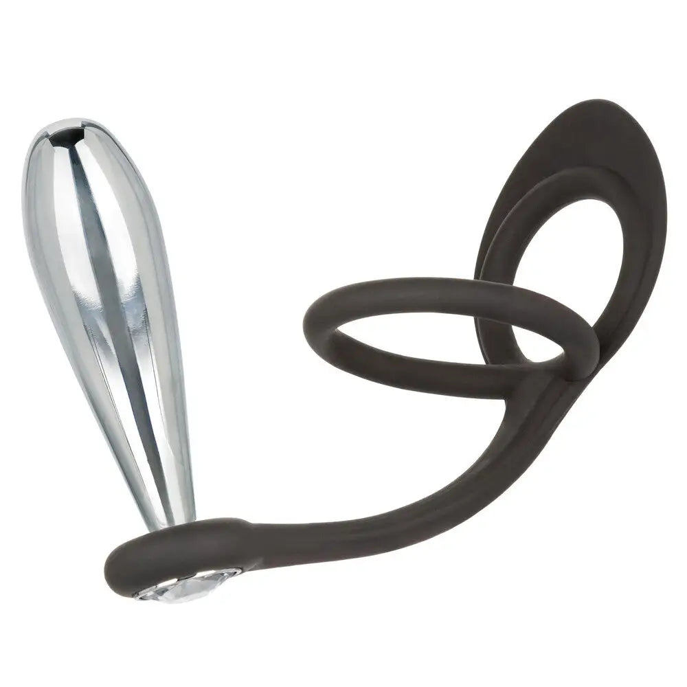 California Exotic Stainless Steel Metal Glider Plug and Cockring