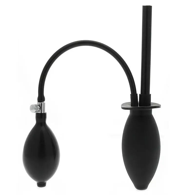 Clean Stream Classic Black Inflatable Anal Balloon Butt Plug Douche