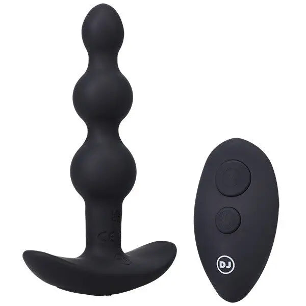 Doc Johnson Silicone Black Remote Controlled Medium Butt Plug