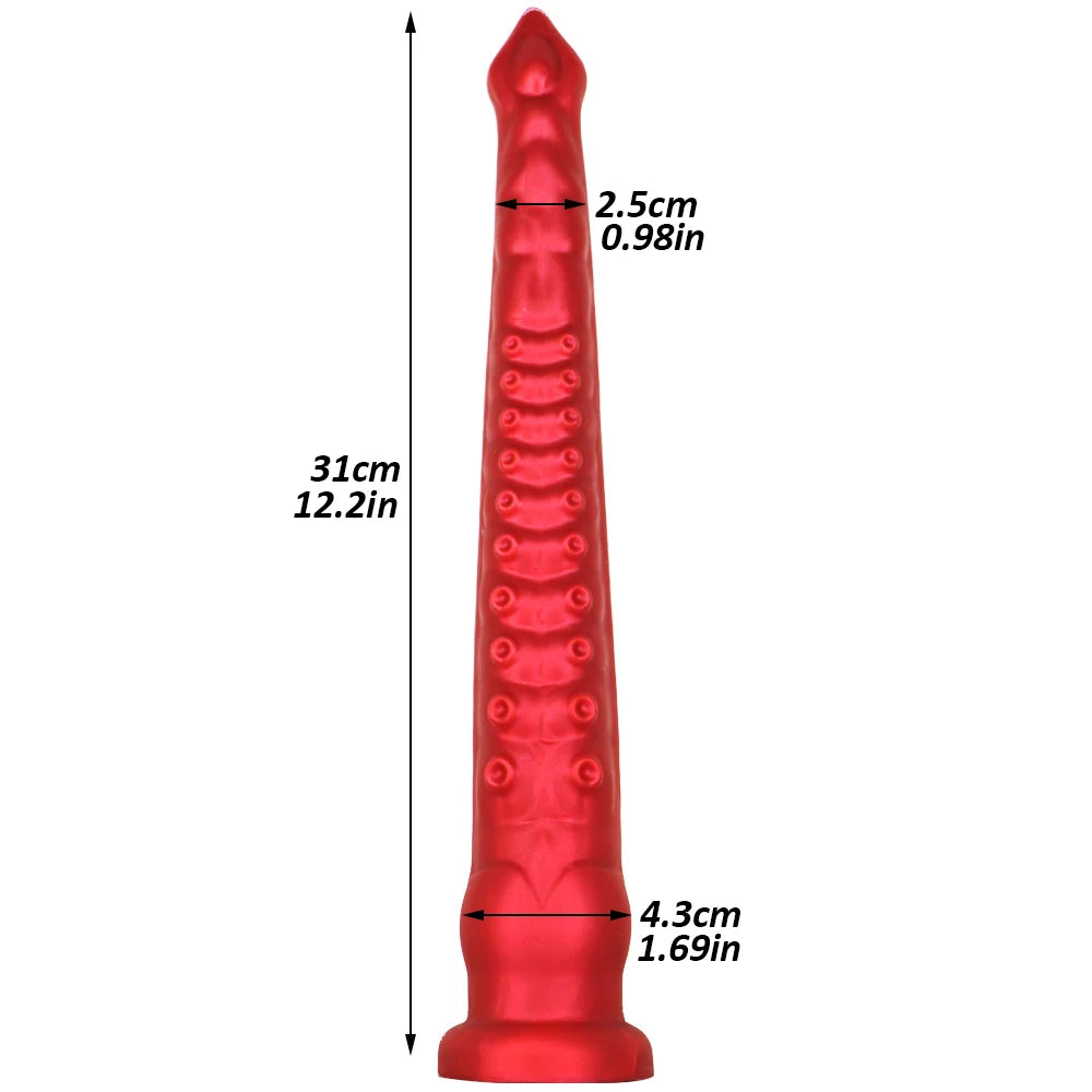 31cm Long Dildo - Red