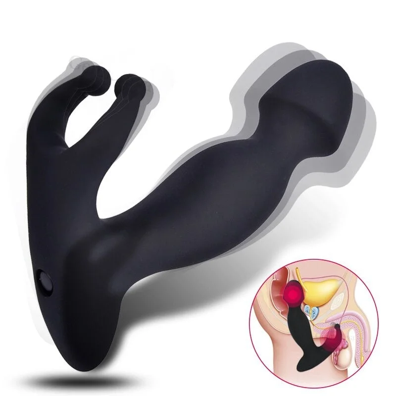 Super Speed Vibrating Strong Vibrator Prostate Massager Safe Silicone Butt Plug Anal Toys