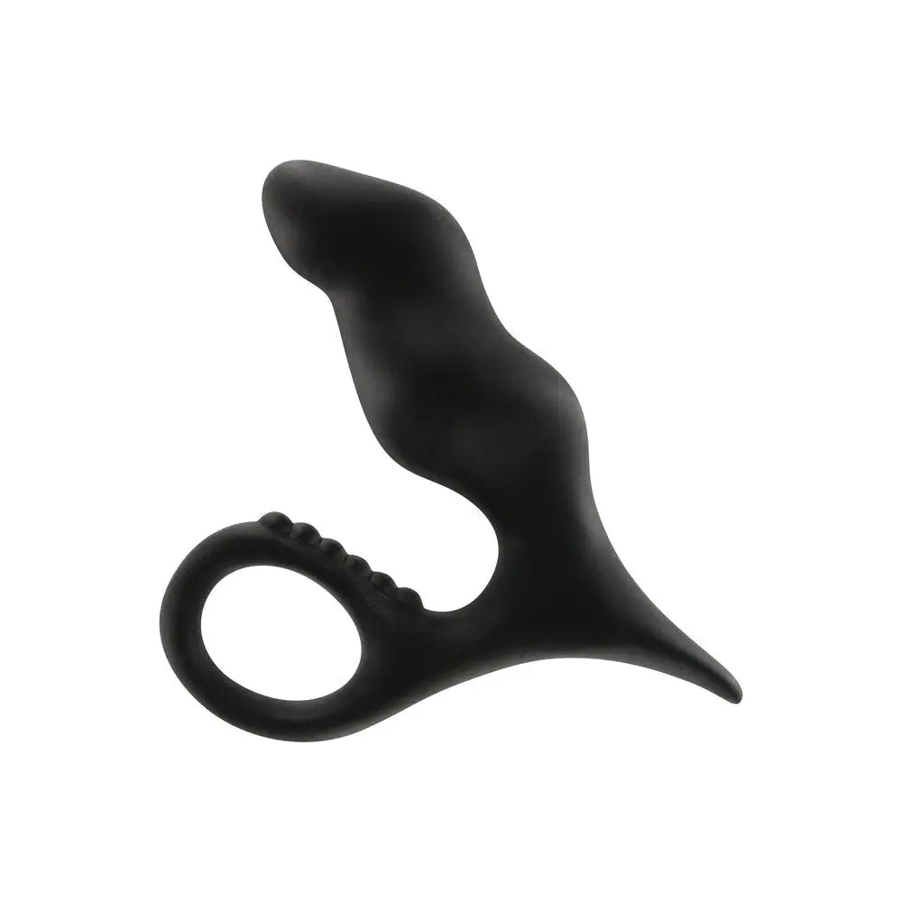 Toyjoy Silicone Black Prostate Massager with Retrieval Loop