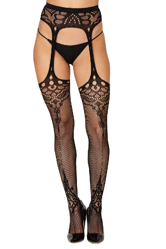 Novelty Garter Hose - Size - Black