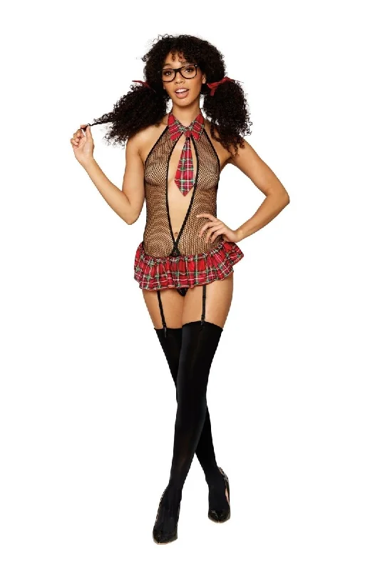 School Girl Fantasy - Size - Black/red