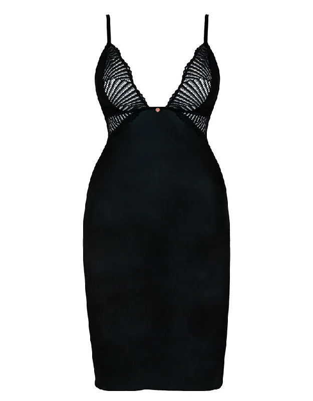 Scantilly After Hours Slip Dress Black