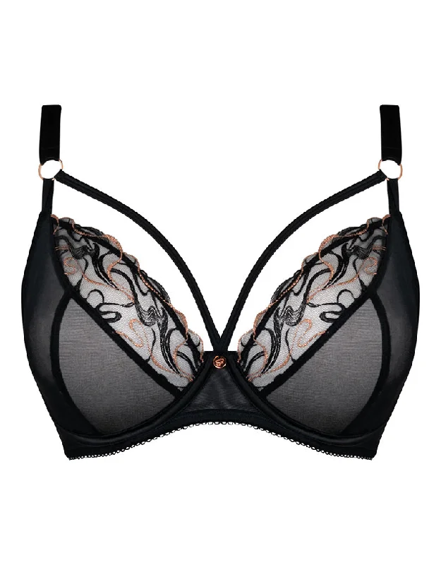 Scantilly Fascinate Plunge Bra Black