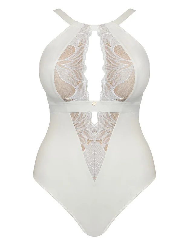 Scantilly Indulgence Multiway Stretch Lace Body Ivory